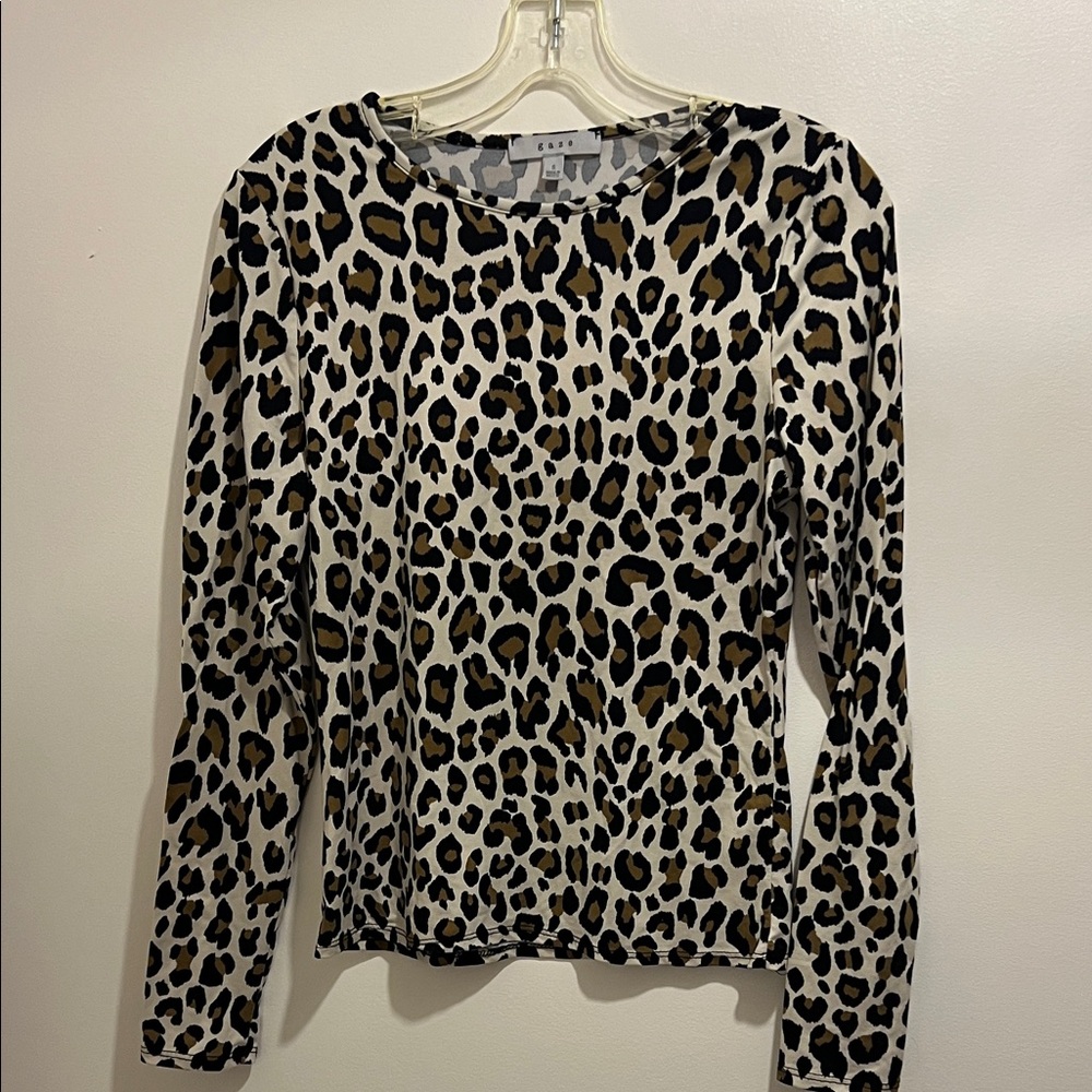 Leopard Print Long Sleeve Shirt